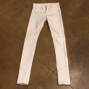 rag &bone white skinny jeans.